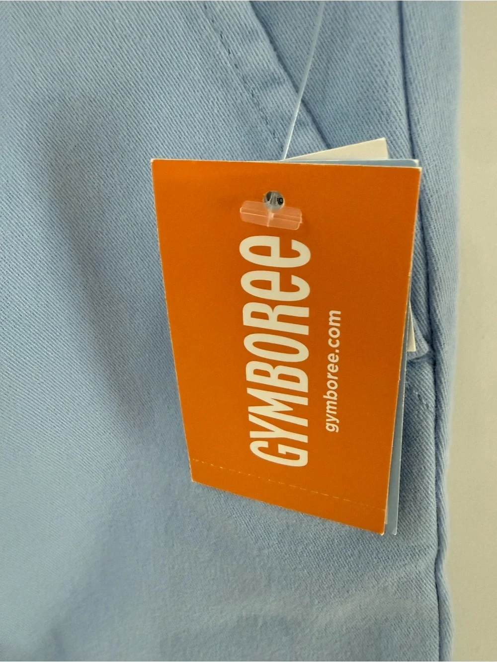 Gymboree Light Blue Chino Pants with Striped Woven Belt